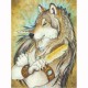 LEANIN TREE GREETING CARD Spirit Wolf